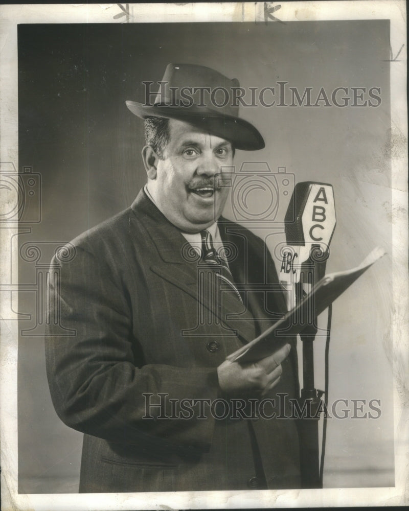 1946 Press Photo Lew Lehr Dies comedian Brookline Writer Musical ABC TV Quiz - Historic Images