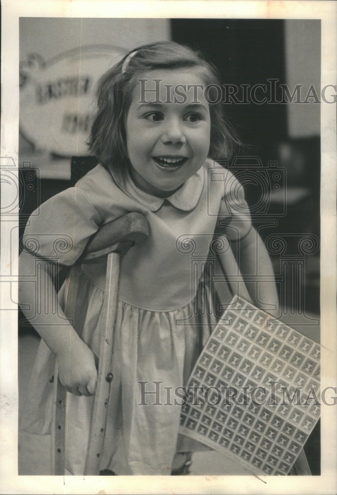 1965 Lynn Mannypenny Chicago Area Easter Seal Child - Historic Images