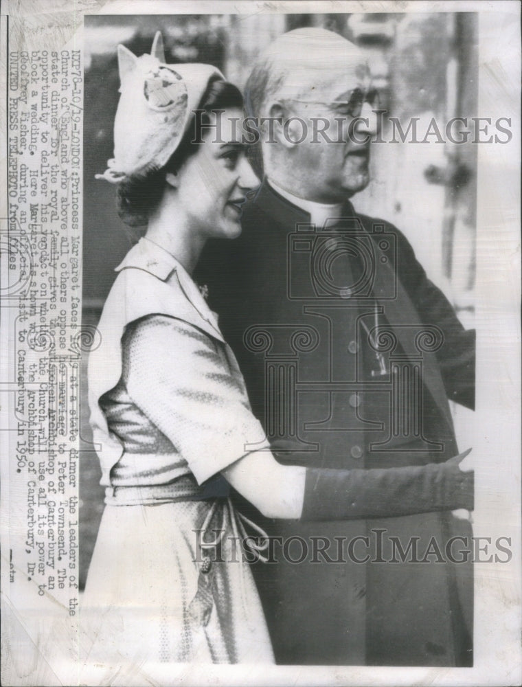 1960 Princess Margaret Archbishop Of Canterbury - Historic Images