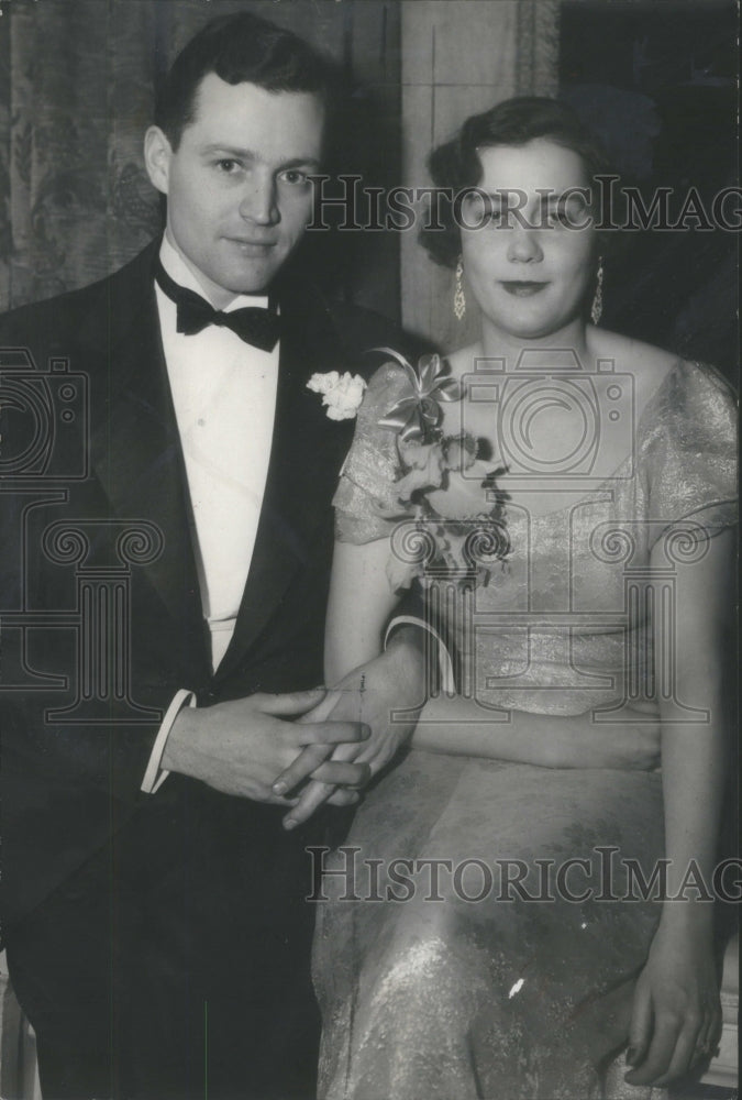 1946 Florence Carr and Edward Marston Engagement - Historic Images