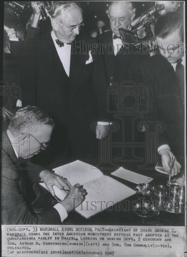 1947 Marshall Secretary George Marshal Brazil - Historic Images