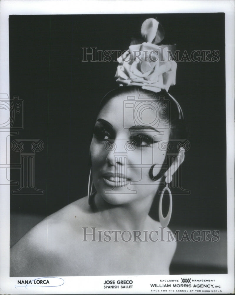 1968 Dancer Nana Lorca Of The Jose Greco Spanish Ballet Company - Historic Images