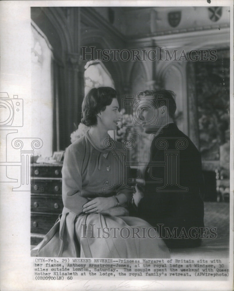 1960 Princess Margaret Britain fiance Anthony Armstrong-Jones - Historic Images