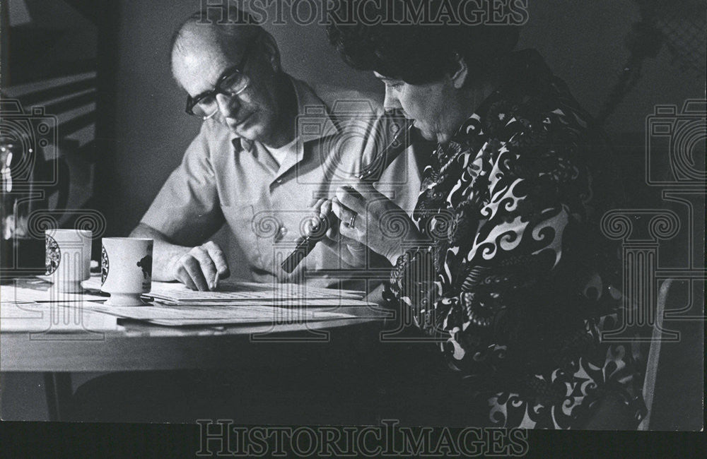 1973 Press Photo Composer Anne Shannon Demarest husband - Historic Images