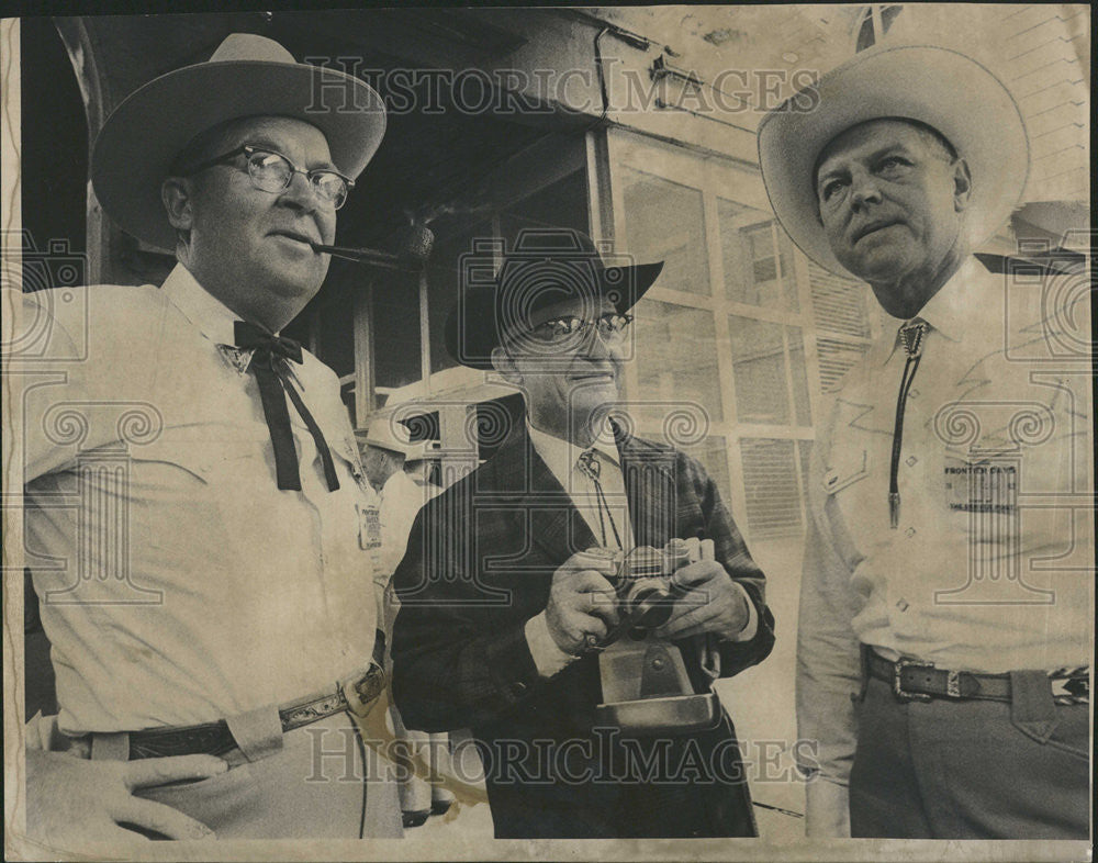 1962 Press Photo Denver Post host Charles Buxton Robert Galbasin Norman Zilles - Historic Images