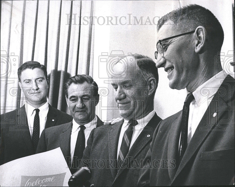 1964 Press Photo University Hills Optimists club Elected Officers - Historic Images