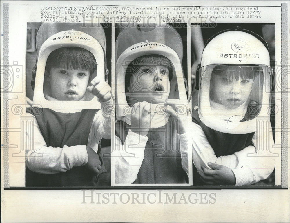 1968 Press Photo Jeffrey Lovell, son of astronaut James Lovell - Historic Images