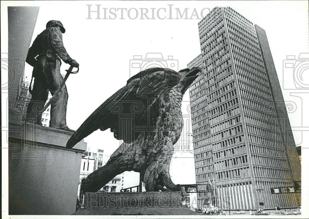 1960 Press Photo Randolph Rogers Soldiers &amp; Sailors Monument - Historic Images