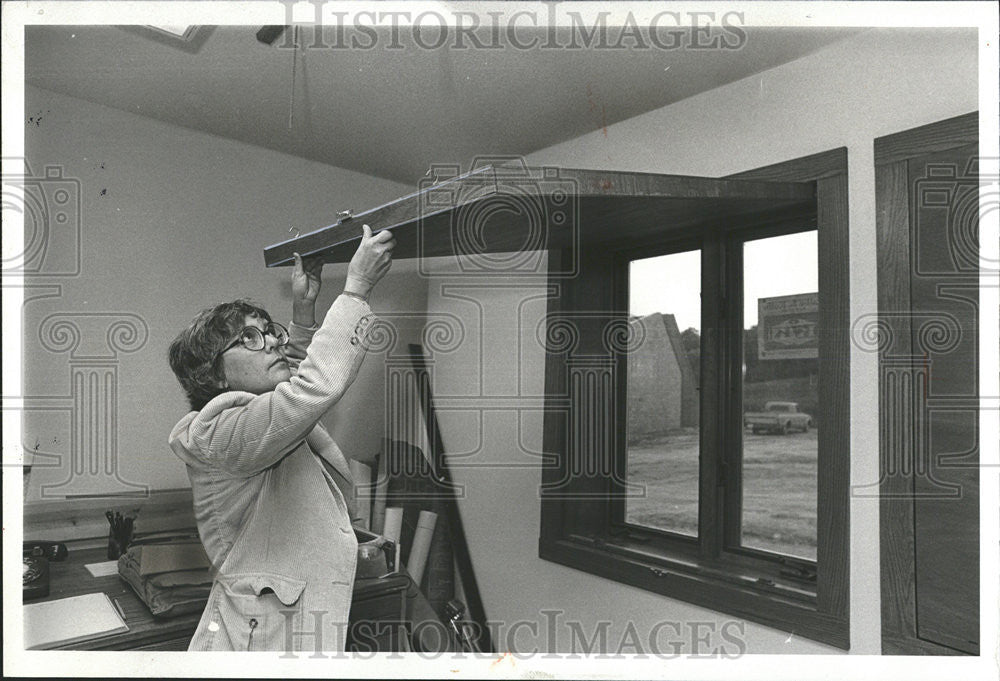 1980 Press Photo Sydney wright Hawkweed Window Shutter Solar - Historic Images