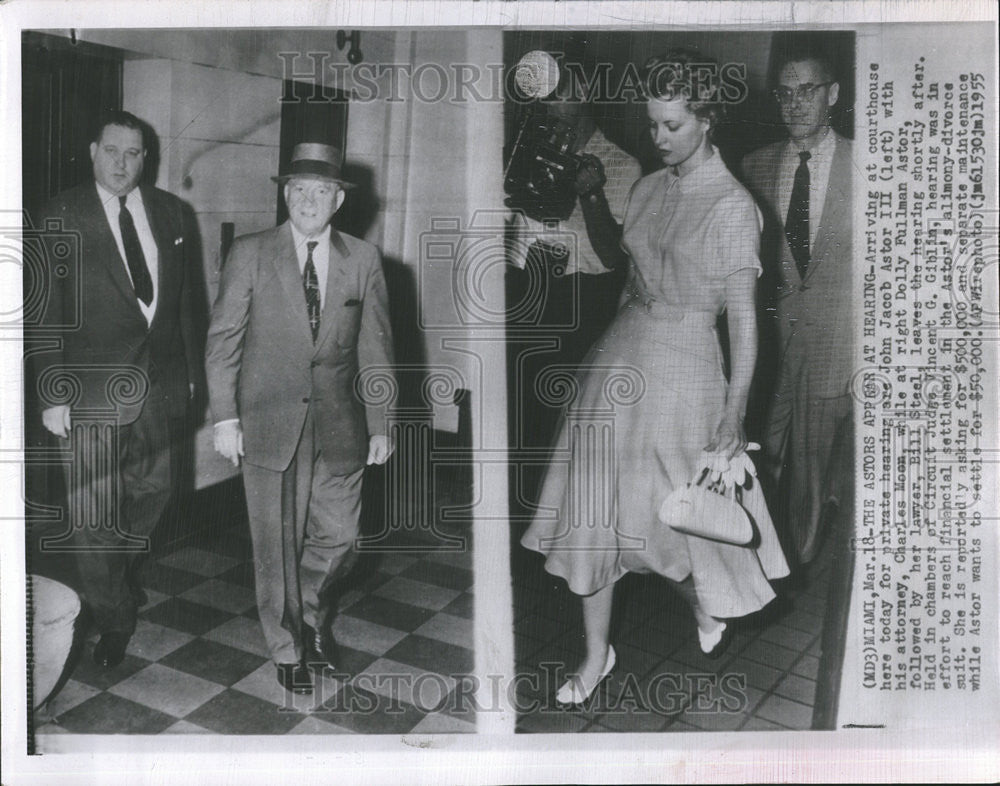 1955 Press Photo Astor&#39;s Alimony-Divorce Suit - Historic Images