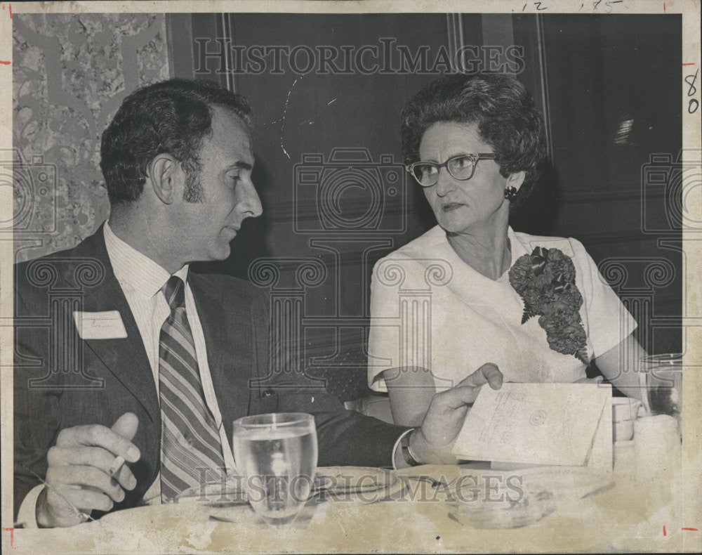 1971 Press Photo Rep. Frank Evans was Jane Jefferson Club Speaker - Historic Images