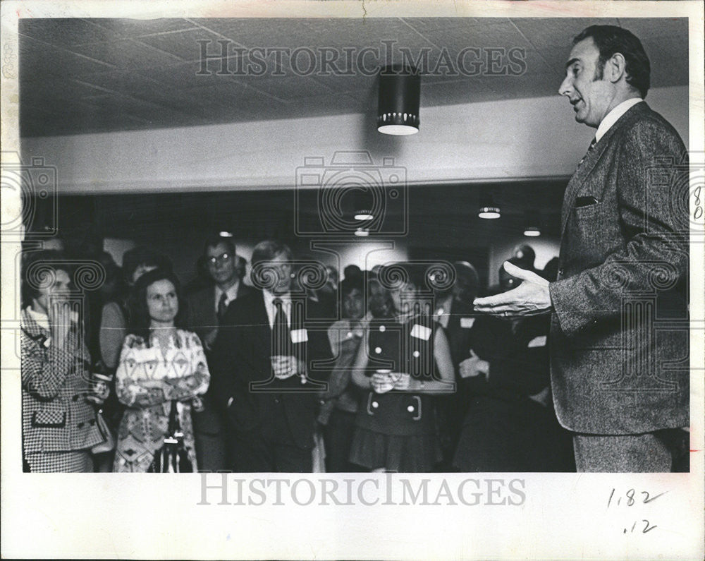 1972 Press Photo Frank Evan Denver Club Senate Re-Election Allott - Historic Images