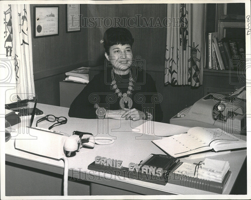 1966 Press Photo Ernestine Duran Evans is Democratic candidate - Historic Images