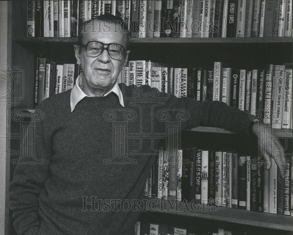 1984 Press Photo Glen Evans American Journalist &amp; Writer - Historic Images