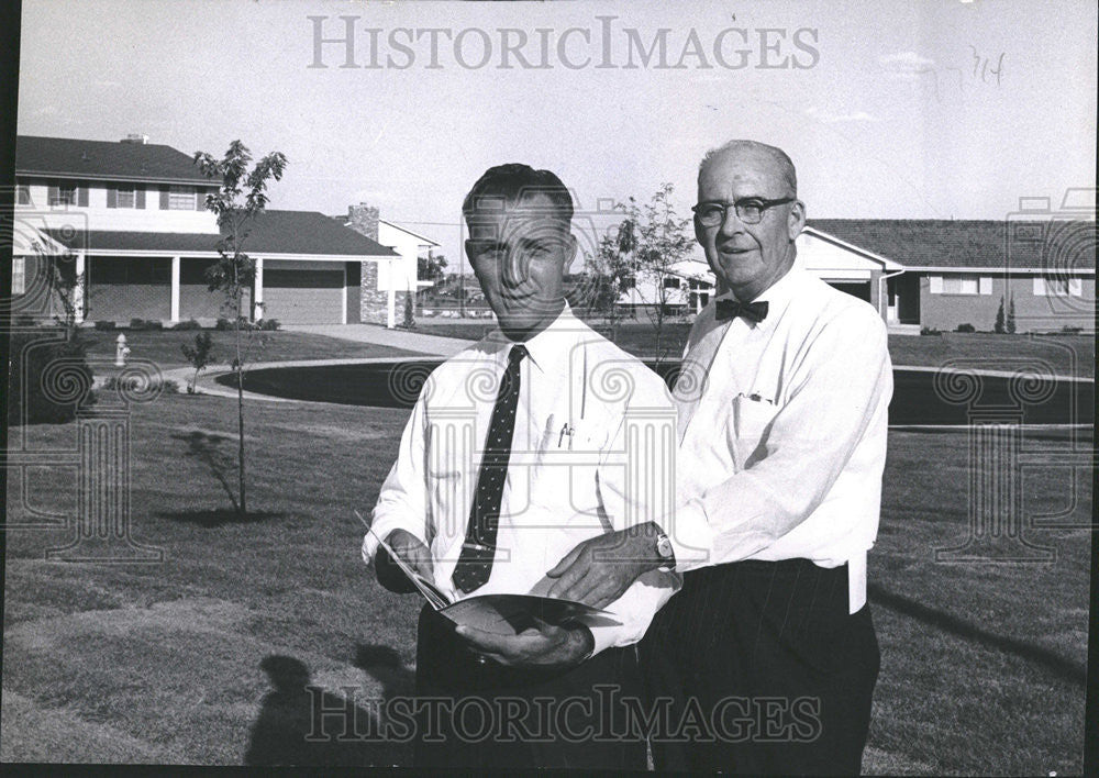 1962 Press Photo Ken C. Ensor Denver Area Real Estate Promoter - Historic Images