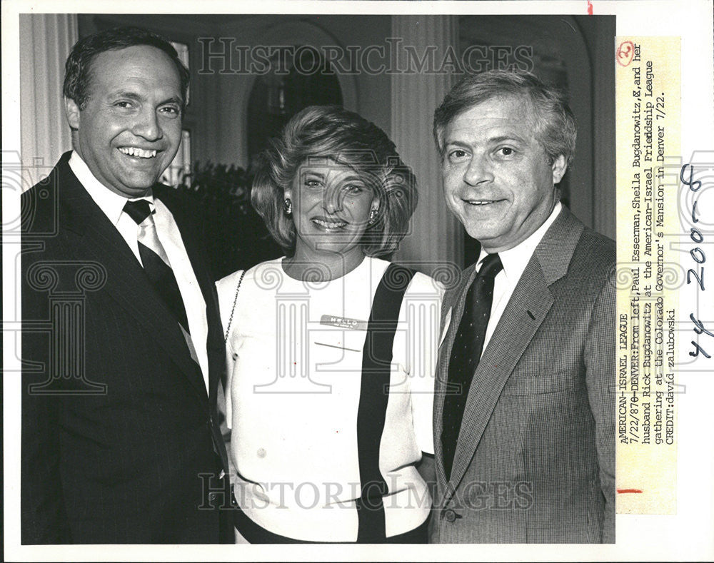 1987 Press Photo Paul Esserman at the  American-Israel Friendship League - Historic Images