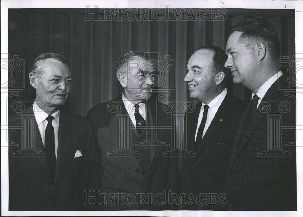 1961 Press Photo Kingdon Boulder Treasurer Ben Essig Denver president - Historic Images