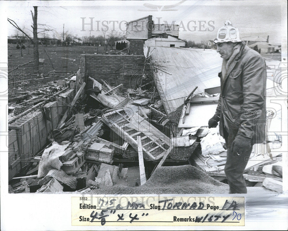 1976 Press Photo West Bloonfield Twp Storms - Historic Images