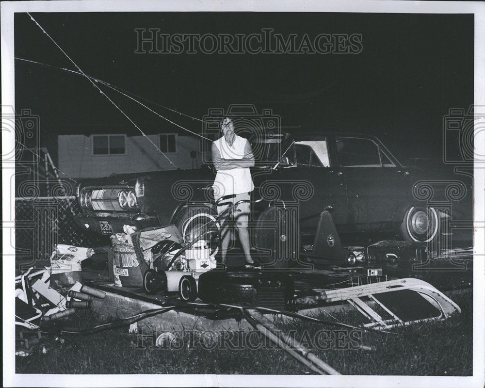 1969 Press Photo Storms Flat Rock Michigan Glen Bellville House - Historic Images