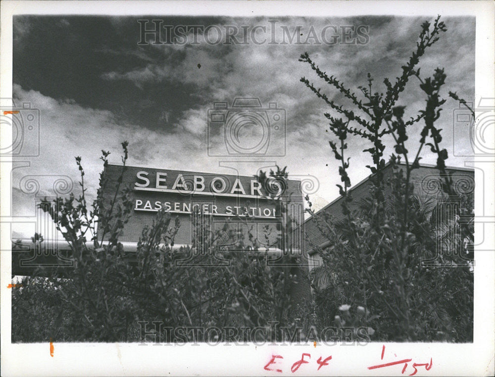 1969 Press Photo Seaboard Coastline Railroad Passenger Station - Historic Images