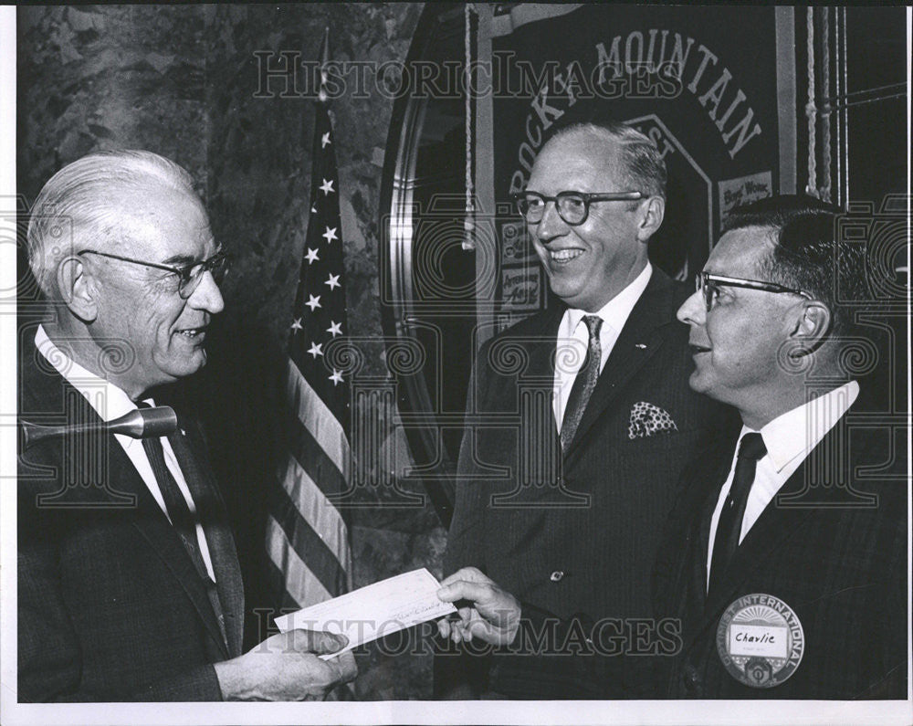 1968 Press Photo Charles Temple Governor Rocky Mountain Area Optimists Dewey - Historic Images