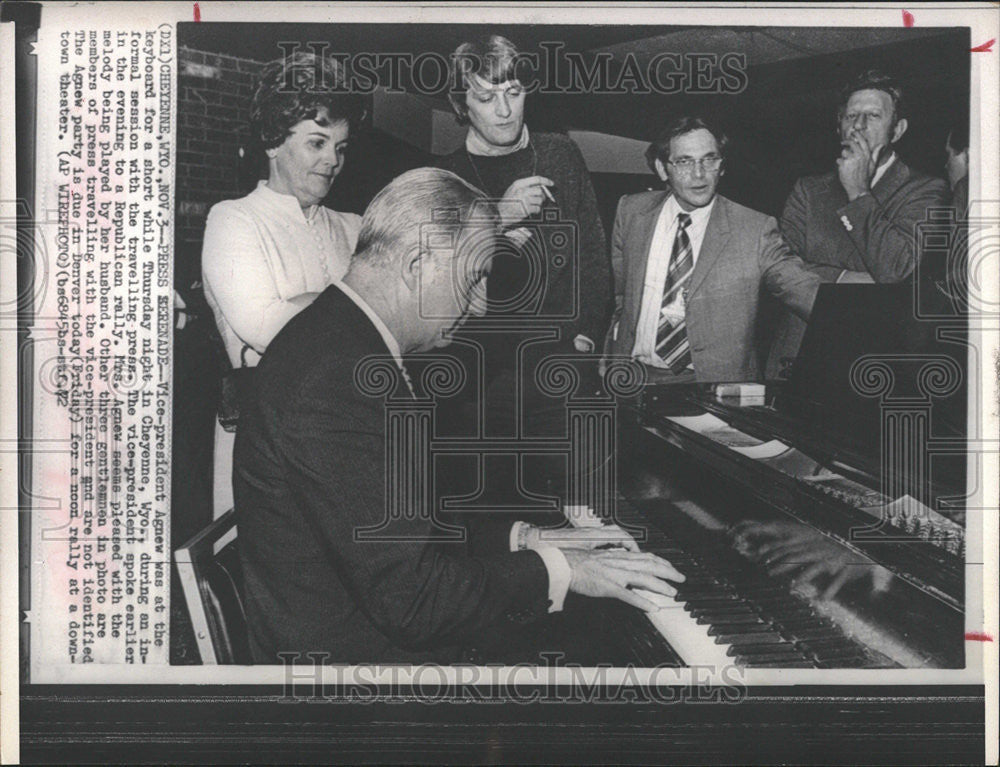 1972 Press Photo Spiro T Agnew American Vice President Politician Chicago Ill - Historic Images