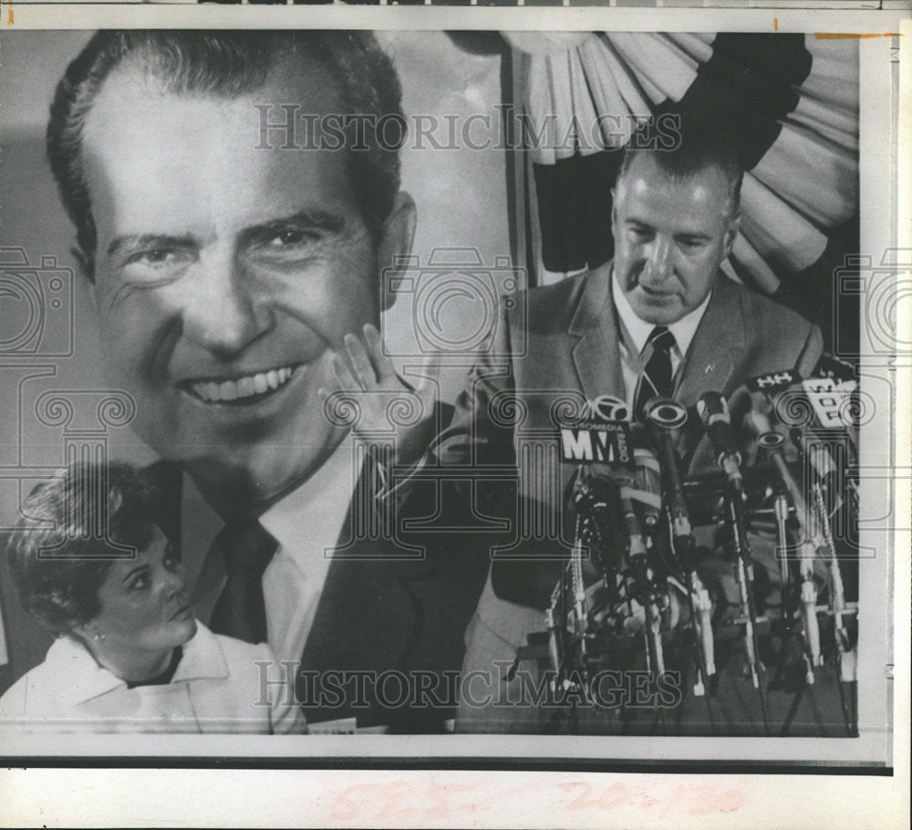 1968 Press Photo Spiro Theodore Agnew US  Vice President politician Governor - Historic Images