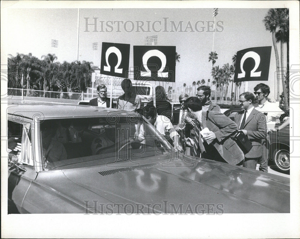 1968 Press Photo Spiro Agnew Campaign Photographer George Tradane - Historic Images