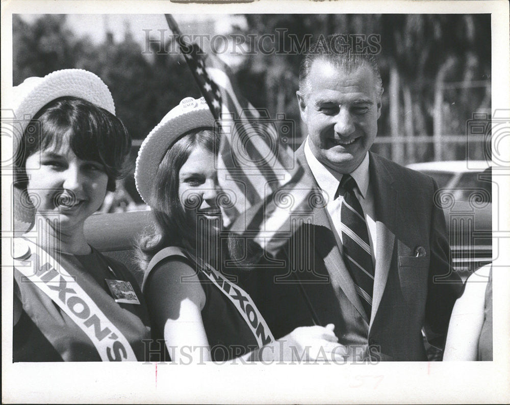 1968 Press Photo Spiro Agnew United States Vice President Politician - Historic Images