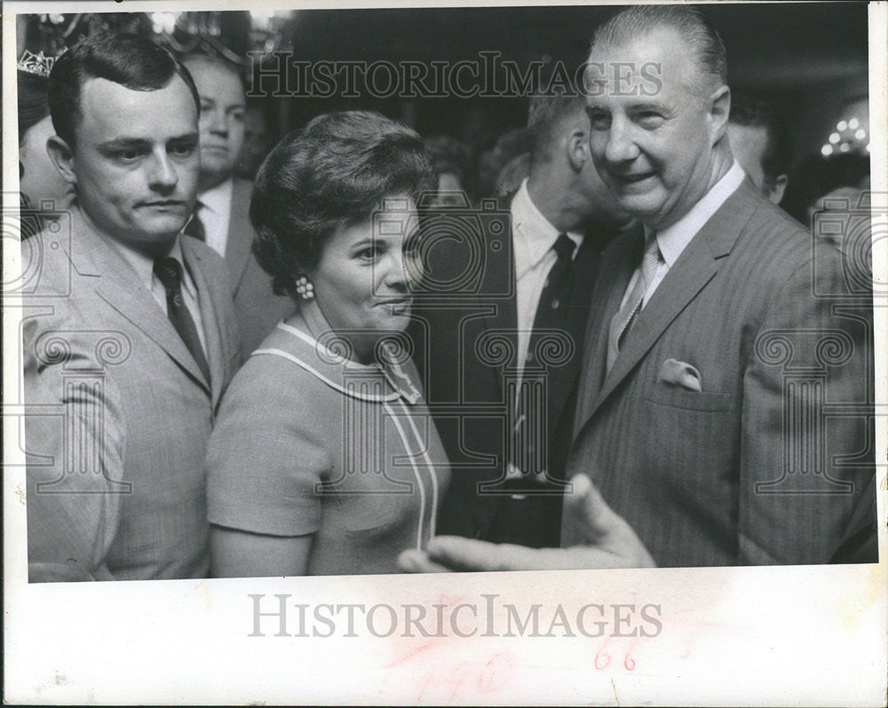 1968 Press Photo Vice President Elect Spiro Agnew&#39;s And His Wife - Historic Images