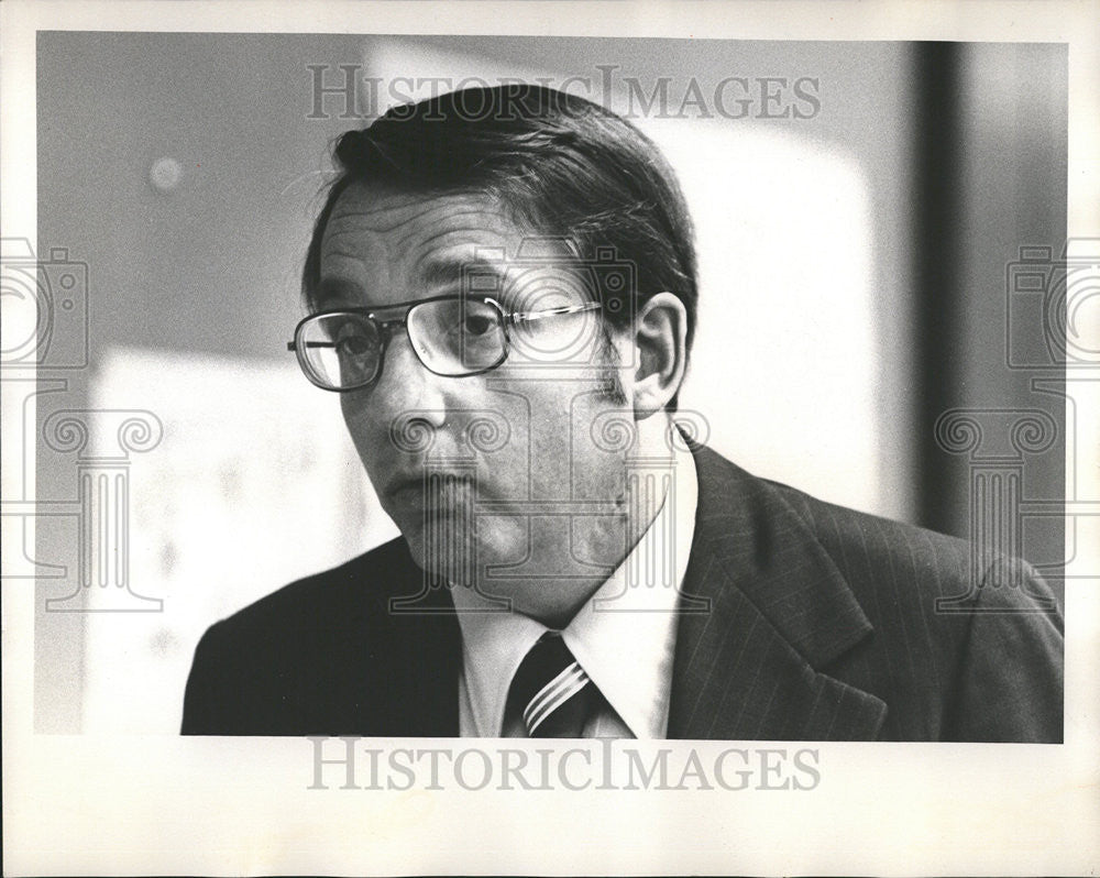 1975 Press Photo Richard Aalbere Extension Director  Manatee County - Historic Images