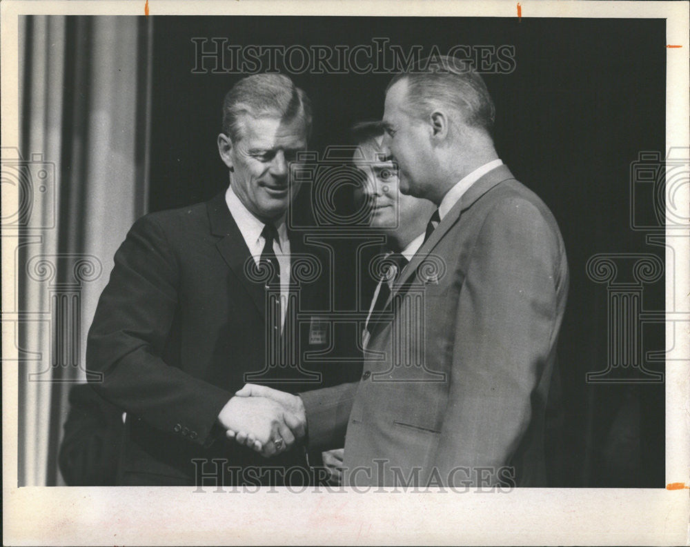 1968 Press Photo Spiro Theodore Agnew President Richard Nixon Greek American - Historic Images