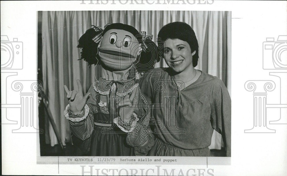 1979 Press Photo Barbara Aiello Puppet TV Keynotles - Historic Images