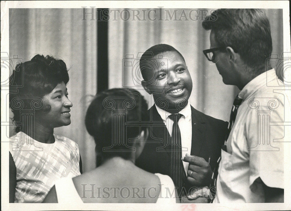 1965 Press Photo Jim Lewis Sam Adams Southern Regional Council Atlanta - Historic Images