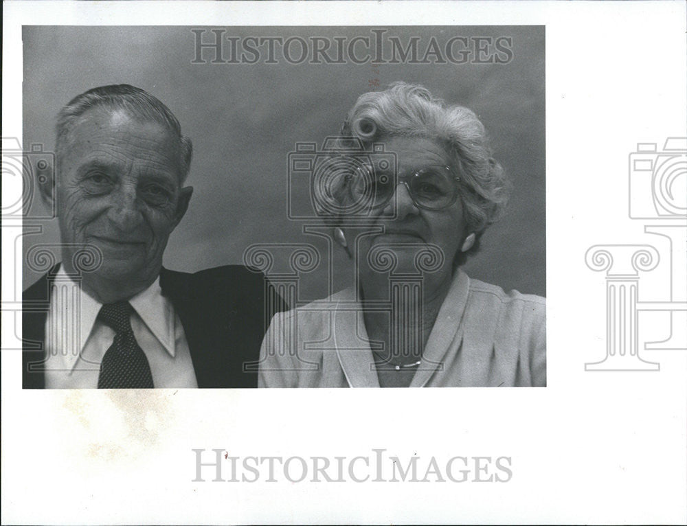 1984 Press Photo Mr.and Mrs John Adamovich Tierre Verde San Clemente Anniversary - Historic Images