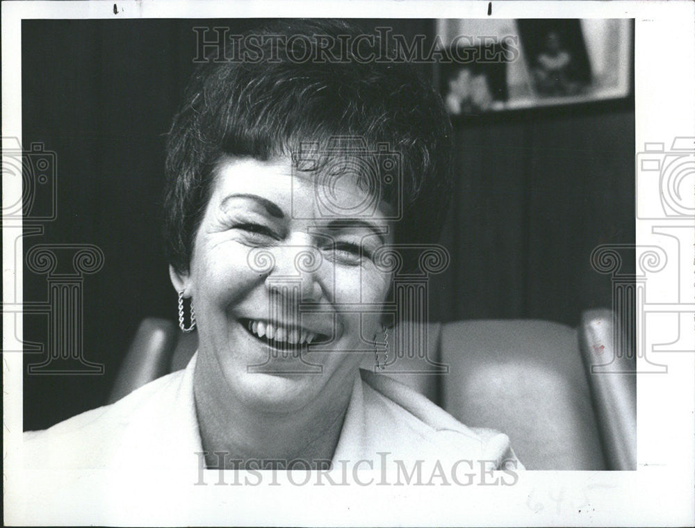 1979 Press Photo Dade Pasco Junior High School Greta Adams Principal  Attitude - Historic Images