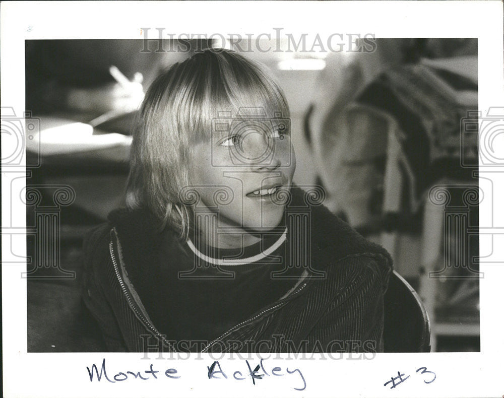 1981 Press Photo Monte Ackley Amelia Davis Student - Historic Images