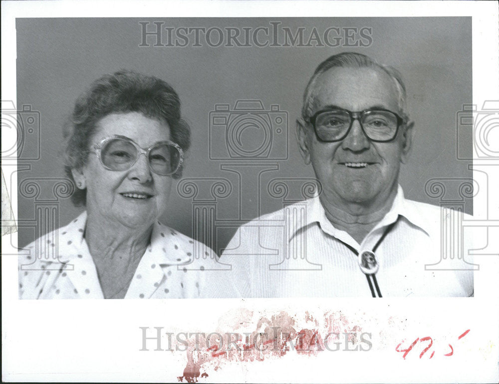 1984 Press Photo Kay Harry Ackerman Country Club Estates wedding anniversary - Historic Images