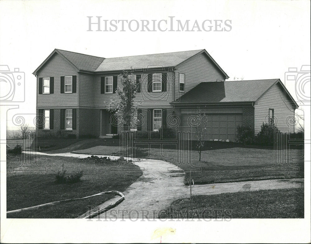 1969 Press Photo Colonial Durham Kennedy Co Tullamore Five Bedroom Mundelein - Historic Images