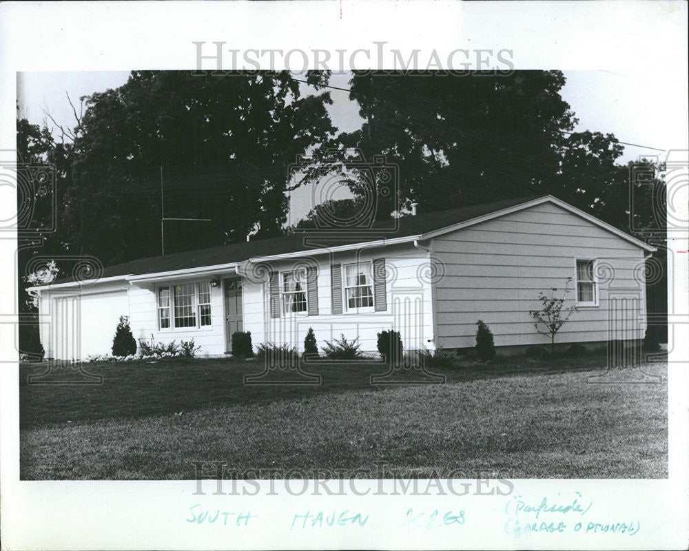 1971 Press Photo Ranch Home South Haven Acres Subdivision Northern Indiana - Historic Images