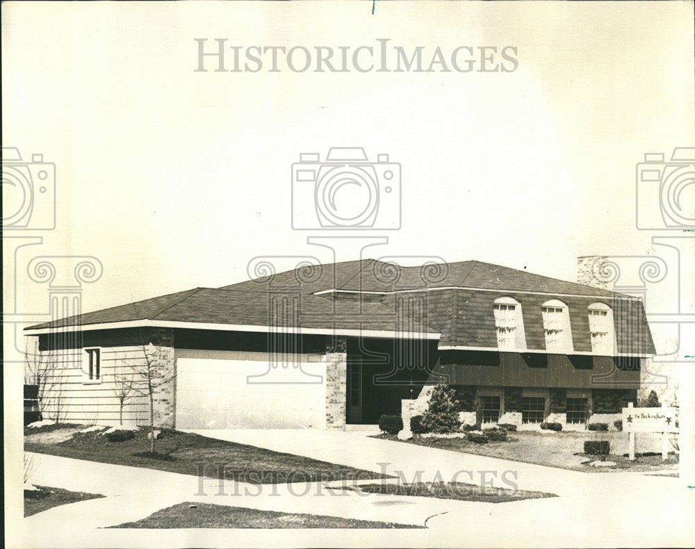 1973 Press Photo Ranch Home House Wheaton Illinois - Historic Images