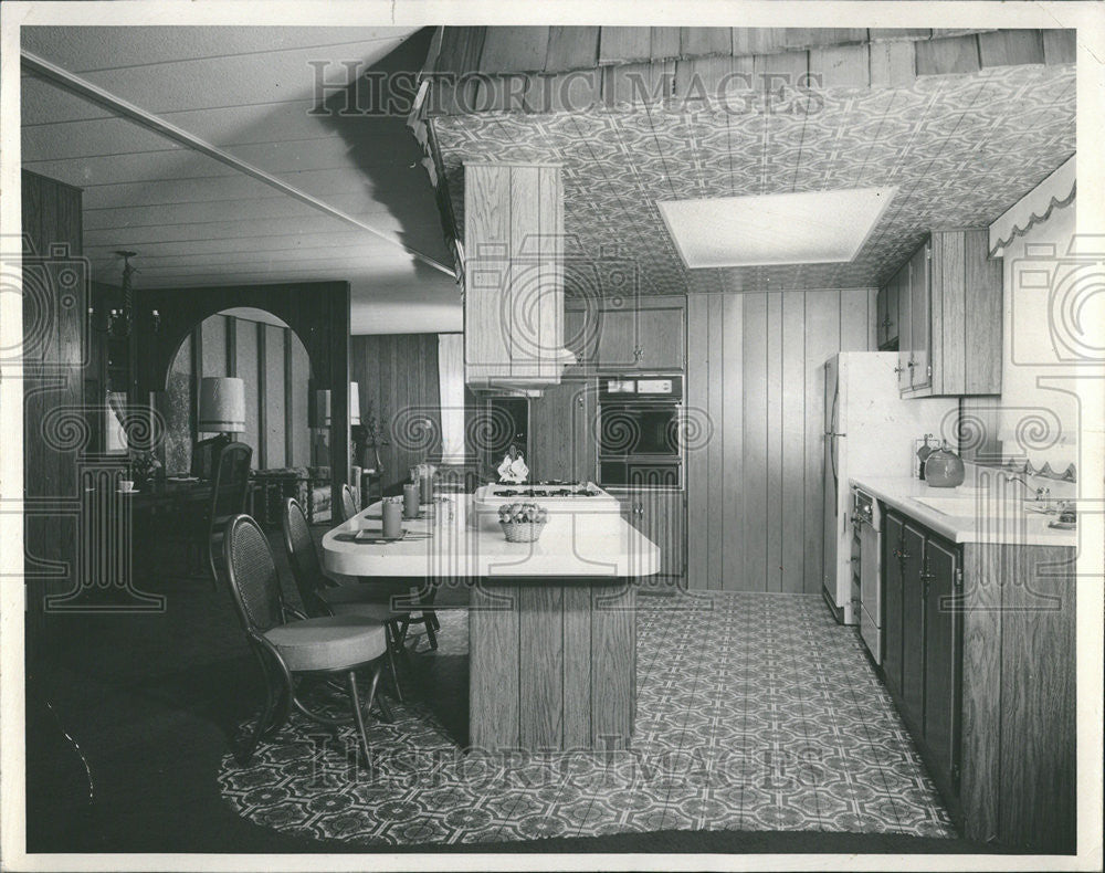 1971 Press Photo Fuqua Industry Townhouse double mobile home Calay Painted Tile - Historic Images