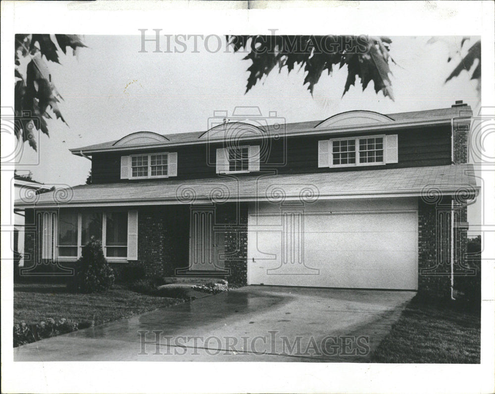 1966 Press Photo Colonial Salem House Home Elsinore - Historic Images