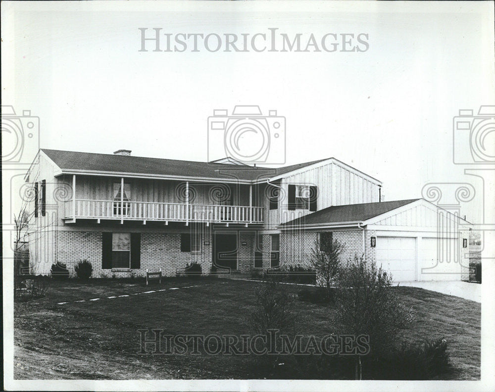 1969 Press Photo California Style Gold Rush Monterey model Fox Point Colonial - Historic Images