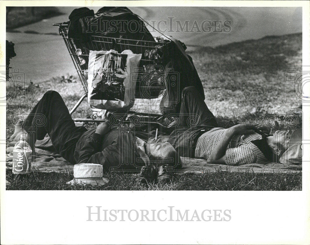 1983 Press Photo Lincoln Park Harry Bray Tony Lupas aluminum center - Historic Images