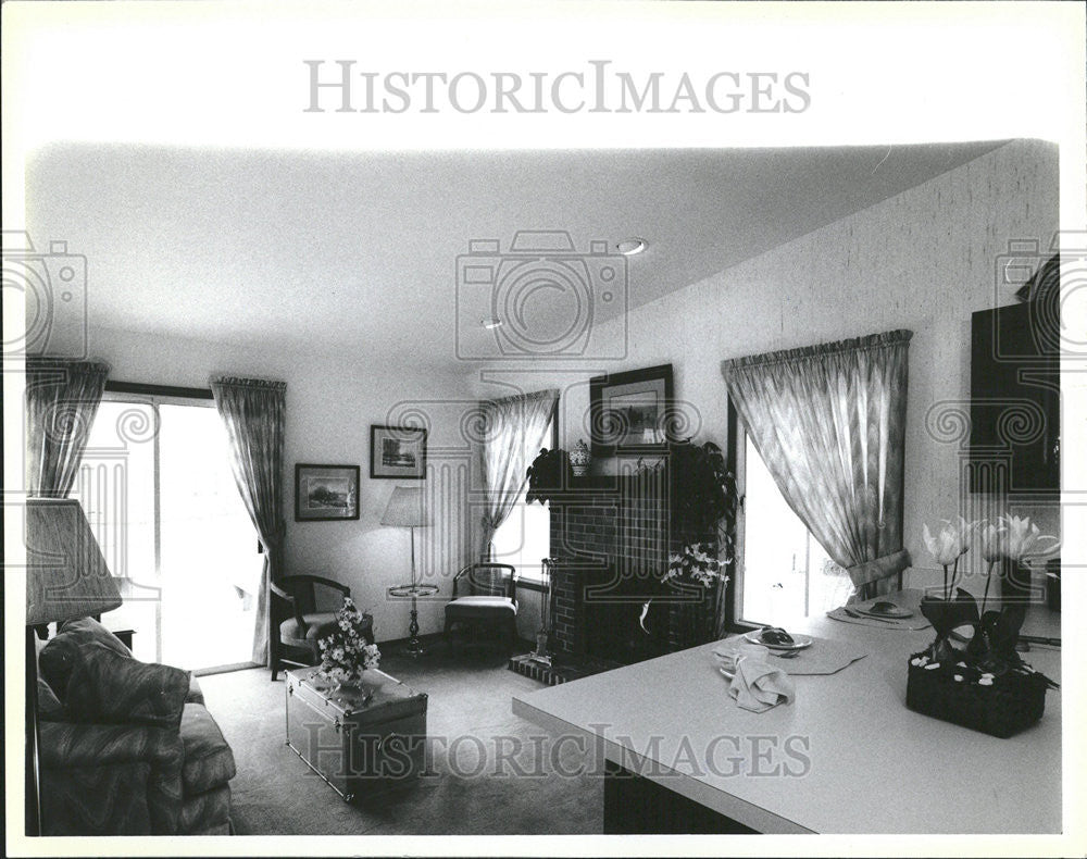 1986 Press Photo Sundance Pembrook model Woodridges Exterior Interior Construct - Historic Images