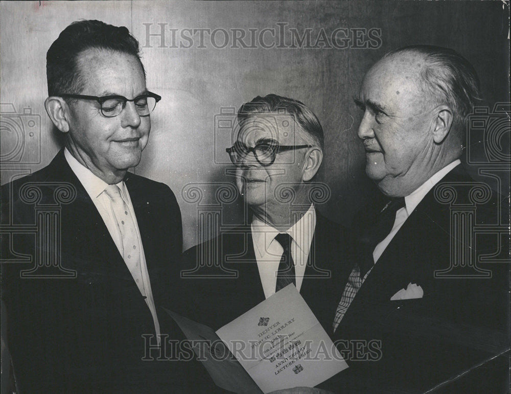 1964 Press Photo Librarian John T. Eastlick Denver Public Library - Historic Images