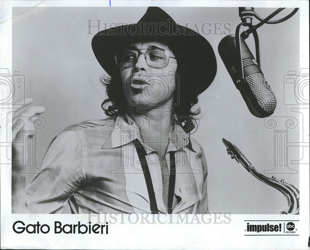 1982 Press Photo Gato Barbieri park West Jazz Argentinean tenor saxophonist - Historic Images