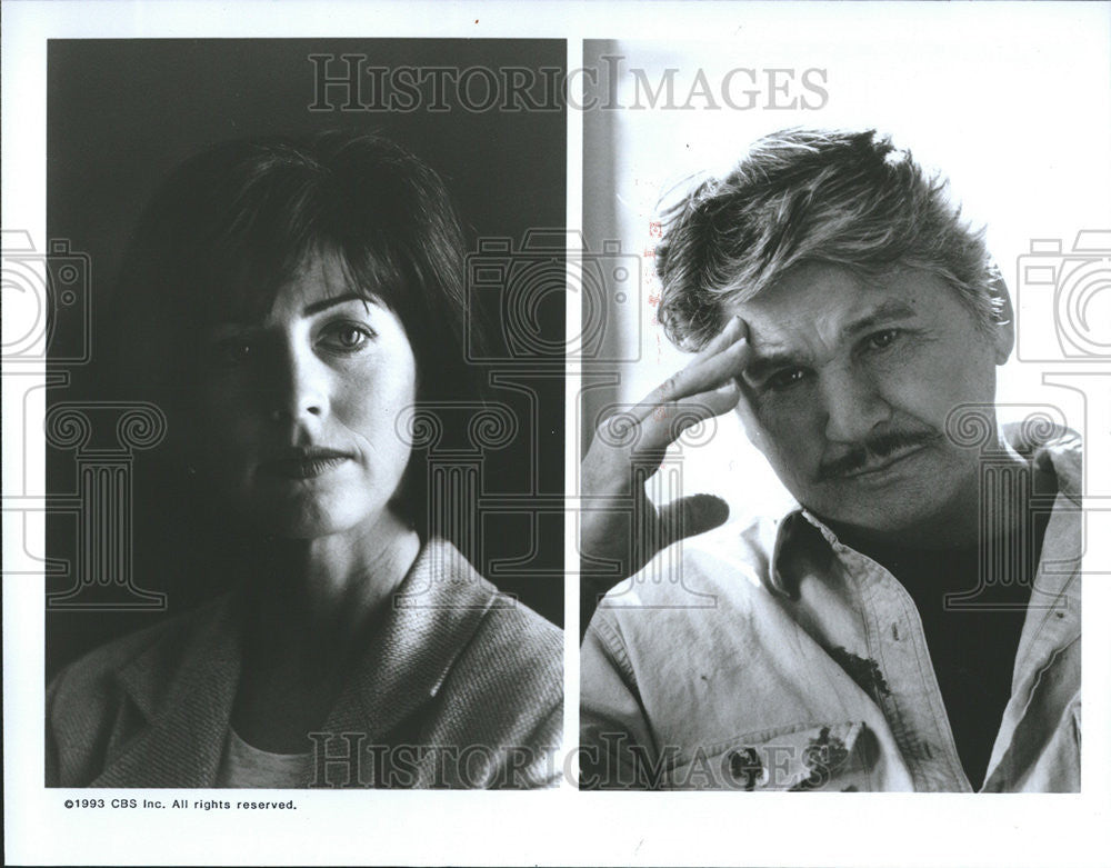 1993 Press Photo Charles Bronson Dana Delany star Donato Daughter movie - Historic Images