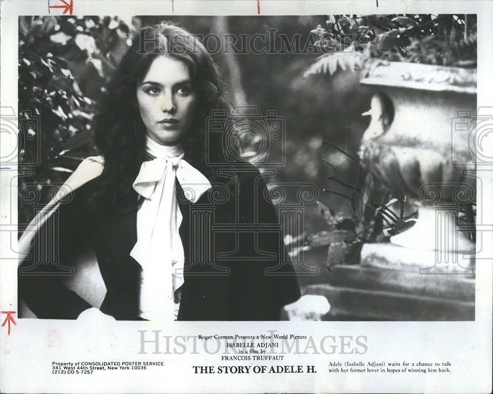 1976 Press Photo Roger Corman Isabelle Adjani star Adele Story Francois Truffaut - Historic Images